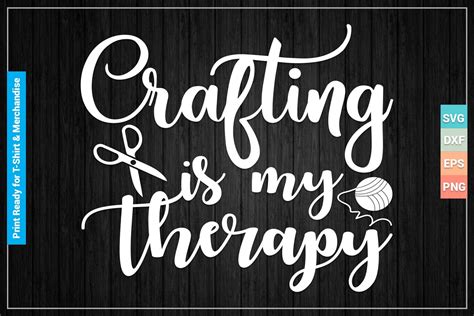 Download 531+ Crafting Is My Therapy SVG Creativefabrica